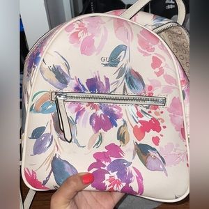 Guess pink flower bookbag